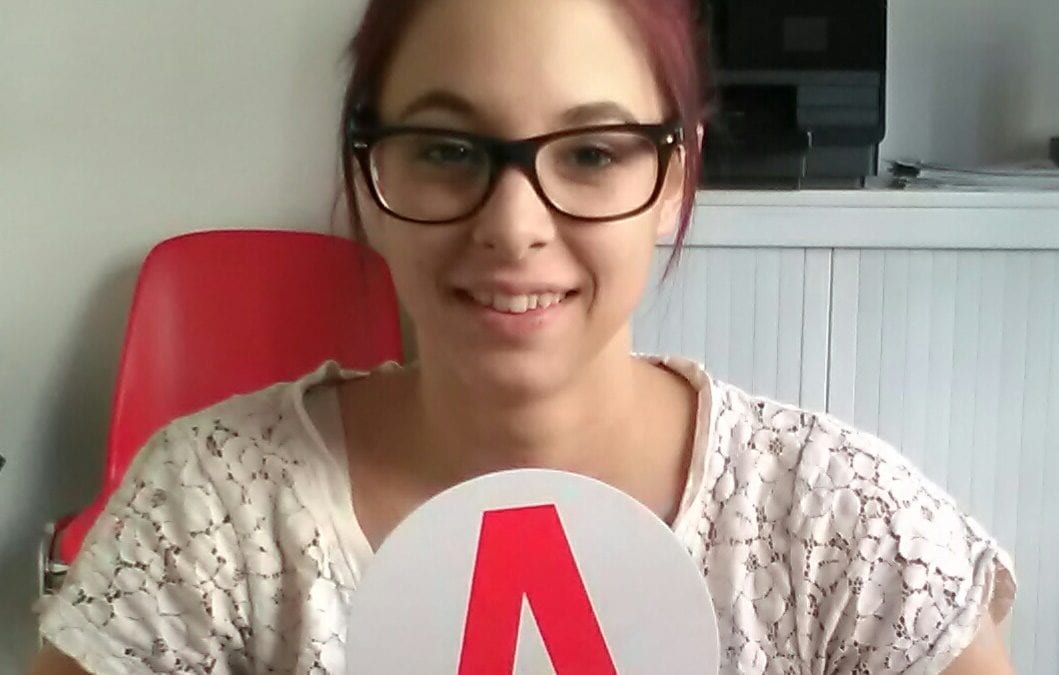 Bravo à Adeline Permis le 13/09/2016