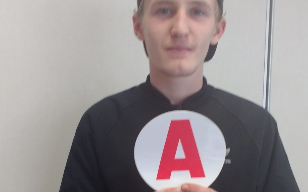 Bravo à Anthony qui a réussi son Permis le 1er Mars 2017