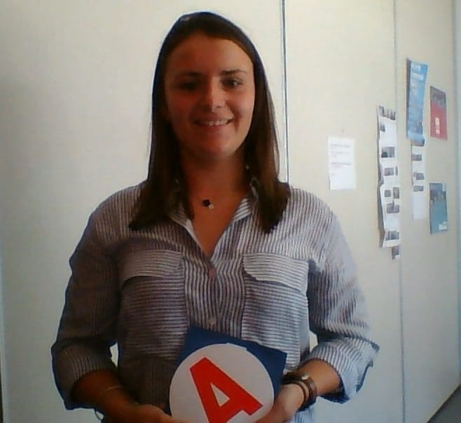 Félicitations à Ophélie!!!!